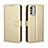 Custodia Portafoglio In Pelle Cover con Supporto BY5 per Nokia G60 5G Oro