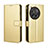 Custodia Portafoglio In Pelle Cover con Supporto BY5 per OnePlus 12 5G Oro