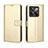 Custodia Portafoglio In Pelle Cover con Supporto BY5 per OnePlus Ace Pro 5G Oro