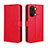 Custodia Portafoglio In Pelle Cover con Supporto BY5 per OnePlus Nord 3 5G Rosso