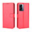 Custodia Portafoglio In Pelle Cover con Supporto BY5 per OnePlus Nord N300 5G Rosso