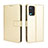 Custodia Portafoglio In Pelle Cover con Supporto BY5 per Oppo A54 4G Oro