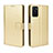 Custodia Portafoglio In Pelle Cover con Supporto BY5 per Oppo A55S 5G Oro