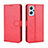 Custodia Portafoglio In Pelle Cover con Supporto BY5 per Oppo A96 4G Rosso