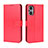 Custodia Portafoglio In Pelle Cover con Supporto BY5 per Oppo A96 5G Rosso