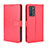 Custodia Portafoglio In Pelle Cover con Supporto BY5 per Oppo Reno6 Pro 5G India Rosso