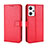 Custodia Portafoglio In Pelle Cover con Supporto BY5 per Oppo Reno7 A Rosso