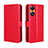 Custodia Portafoglio In Pelle Cover con Supporto BY5 per Oppo Reno8 T 4G Rosso