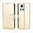 Custodia Portafoglio In Pelle Cover con Supporto BY5 per Realme GT Neo3 5G Oro