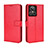 Custodia Portafoglio In Pelle Cover con Supporto BY5 per Realme GT2 Master Explorer Rosso