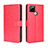 Custodia Portafoglio In Pelle Cover con Supporto BY5 per Realme Q2i 5G Rosso