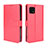 Custodia Portafoglio In Pelle Cover con Supporto BY5 per Sharp Aquos Sense6 Rosso