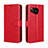 Custodia Portafoglio In Pelle Cover con Supporto BY5 per Sharp Aquos Sense7 Rosso