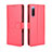 Custodia Portafoglio In Pelle Cover con Supporto BY5 per Sony Xperia 10 III Lite Rosso
