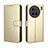 Custodia Portafoglio In Pelle Cover con Supporto BY5 per Vivo X90 Pro 5G Oro