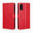 Custodia Portafoglio In Pelle Cover con Supporto BY5 per Wiko Power U10 Rosso