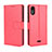 Custodia Portafoglio In Pelle Cover con Supporto BY5 per Wiko Y51 Rosso