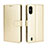 Custodia Portafoglio In Pelle Cover con Supporto BY5 per Wiko Y81 Oro