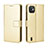 Custodia Portafoglio In Pelle Cover con Supporto BY5 per Wiko Y82 Oro