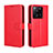 Custodia Portafoglio In Pelle Cover con Supporto BY5 per Xiaomi Mi 13T 5G Rosso