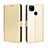 Custodia Portafoglio In Pelle Cover con Supporto BY5 per Xiaomi POCO C3 Oro