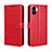 Custodia Portafoglio In Pelle Cover con Supporto BY5 per Xiaomi Poco C50 Rosso