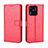 Custodia Portafoglio In Pelle Cover con Supporto BY5 per Xiaomi Redmi 10 India Rosso