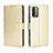 Custodia Portafoglio In Pelle Cover con Supporto BY5 per Xiaomi Redmi 9 Power Oro