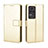 Custodia Portafoglio In Pelle Cover con Supporto BY5 per Xiaomi Redmi K40S 5G Oro