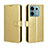 Custodia Portafoglio In Pelle Cover con Supporto BY5 per Xiaomi Redmi Note 13 Pro 5G Oro