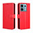 Custodia Portafoglio In Pelle Cover con Supporto BY5 per Xiaomi Redmi Note 13 Pro 5G Rosso