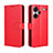 Custodia Portafoglio In Pelle Cover con Supporto BY5 per Xiaomi Redmi Note 13 Pro+ Plus 5G Rosso