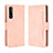 Custodia Portafoglio In Pelle Cover con Supporto BY6 per LG Stylo 7 Rosa