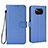 Custodia Portafoglio In Pelle Cover con Supporto BY6 per Xiaomi Poco X3 Pro Blu