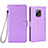 Custodia Portafoglio In Pelle Cover con Supporto BY6 per Xiaomi Redmi 10X 5G Viola