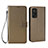 Custodia Portafoglio In Pelle Cover con Supporto BY6 per Xiaomi Redmi K30S 5G Marrone