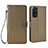 Custodia Portafoglio In Pelle Cover con Supporto BY6 per Xiaomi Redmi Note 11 4G (2022) Marrone