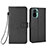 Custodia Portafoglio In Pelle Cover con Supporto BY6 per Xiaomi Redmi Note 11 SE India 4G Nero