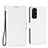 Custodia Portafoglio In Pelle Cover con Supporto BY6 per Xiaomi Redmi Note 11S 4G Bianco