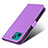 Custodia Portafoglio In Pelle Cover con Supporto BY7 per Wiko T10 Viola