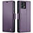 Custodia Portafoglio In Pelle Cover con Supporto C01S per Motorola Moto G Stylus (2023) 4G Viola