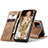 Custodia Portafoglio In Pelle Cover con Supporto C01S per Samsung Galaxy A22s 5G