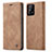 Custodia Portafoglio In Pelle Cover con Supporto C01S per Samsung Galaxy A32 4G Marrone Chiaro