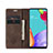Custodia Portafoglio In Pelle Cover con Supporto C01S per Samsung Galaxy A52 5G