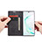 Custodia Portafoglio In Pelle Cover con Supporto C01S per Samsung Galaxy Note 10 Lite