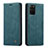 Custodia Portafoglio In Pelle Cover con Supporto C01S per Samsung Galaxy S20 Plus Blu