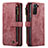 Custodia Portafoglio In Pelle Cover con Supporto C01S per Samsung Galaxy S21 Plus 5G