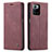 Custodia Portafoglio In Pelle Cover con Supporto C01S per Xiaomi Poco X3 GT 5G Rosso Rosa