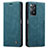 Custodia Portafoglio In Pelle Cover con Supporto C01S per Xiaomi Redmi Note 11 Pro 4G Blu