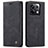 Custodia Portafoglio In Pelle Cover con Supporto C01S per Xiaomi Redmi Note 13 Pro 5G Nero